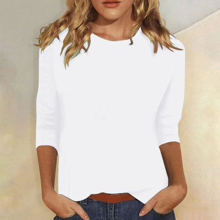 Ramona | Relaxed Crew Neck 3/4 Sleeve Top
