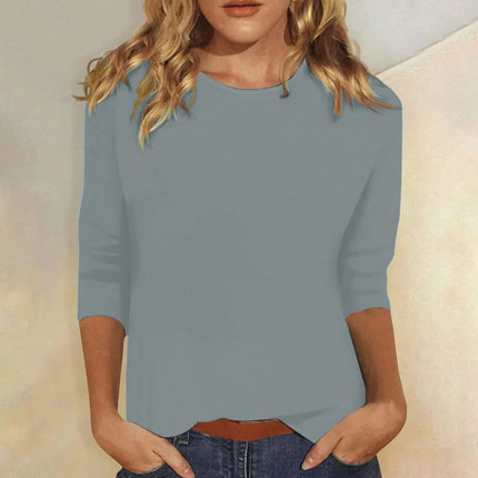 Ramona | Relaxed Crew Neck 3/4 Sleeve Top