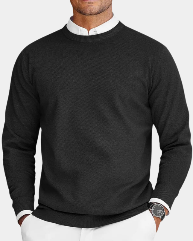 Renvar | Men's Crew Neck Sweater Long Sleeve Classic
