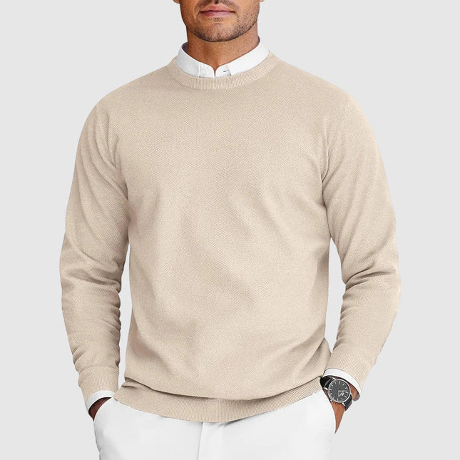 Renvar | Men's Crew Neck Sweater Long Sleeve Classic