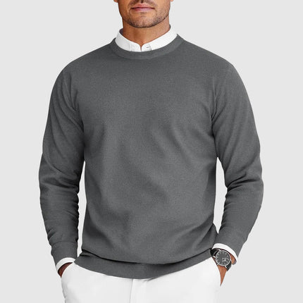 Renvar | Men's Crew Neck Sweater Long Sleeve Classic