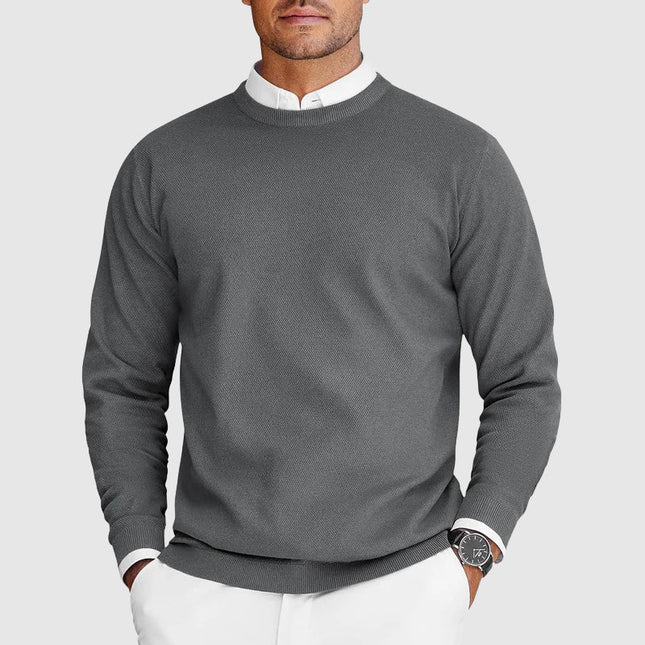 Renvar | Men's Crew Neck Sweater Long Sleeve Classic