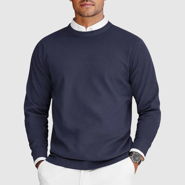 Renvar | Men's Crew Neck Sweater Long Sleeve Classic