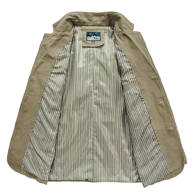 Button-Up Blazer – Notch Lapel & Patch Pockets