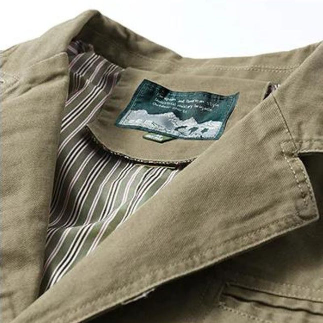 Button-Up Blazer – Notch Lapel & Patch Pockets
