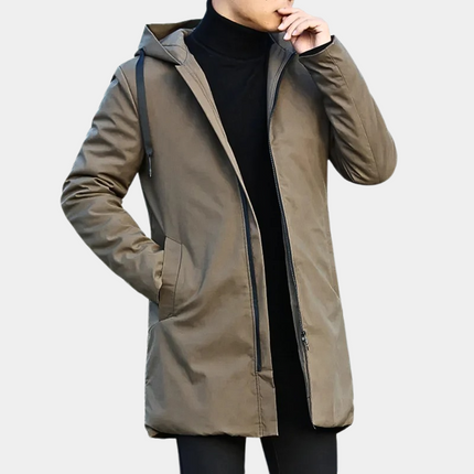 Rovelric | Men's Hooded Raincoats Quilted Lining Winter