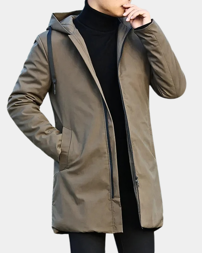 Rovelric | Men's Hooded Raincoats Quilted Lining Winter