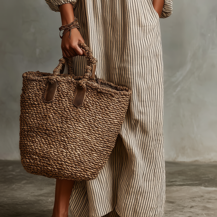 Savannah | Striped Off-Shoulder Maxi Dress