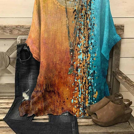 Sienna | Printed Loose-Fit Half Sleeve Blouse