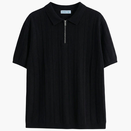 Signature Zip-Up Polo