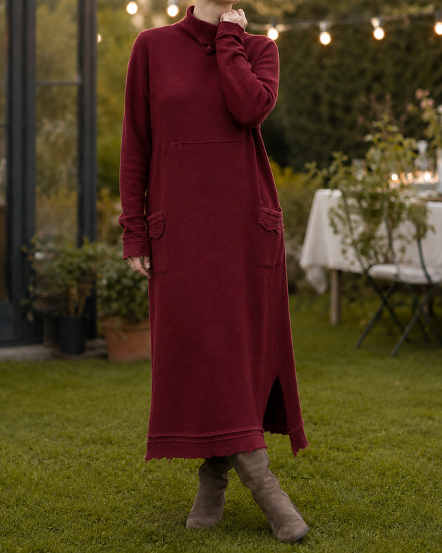 Solavienne | Women's Maxi Dress Long Sleeve Relaxed Casual