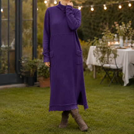 Solavienne | Women's Maxi Dress Long Sleeve Relaxed Casual