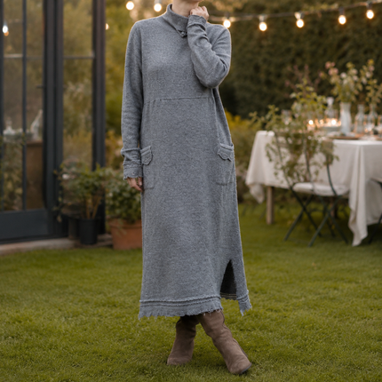 Solavienne | Women's Maxi Dress Long Sleeve Relaxed Casual
