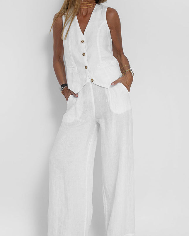 Soraya | Effortless Style Women's Two-Piece Vest Set