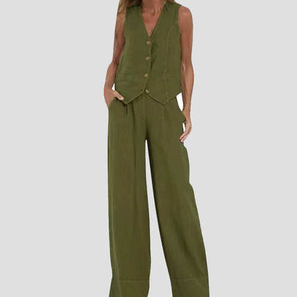 Soraya | Effortless Style Women's Two-Piece Vest Set