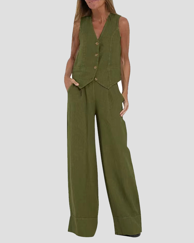 Soraya | Effortless Style Women's Two-Piece Vest Set