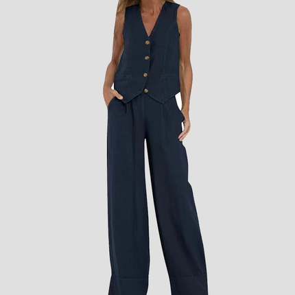 Soraya | Effortless Style Women's Two-Piece Vest Set