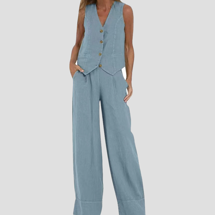Soraya | Effortless Style Women's Two-Piece Vest Set