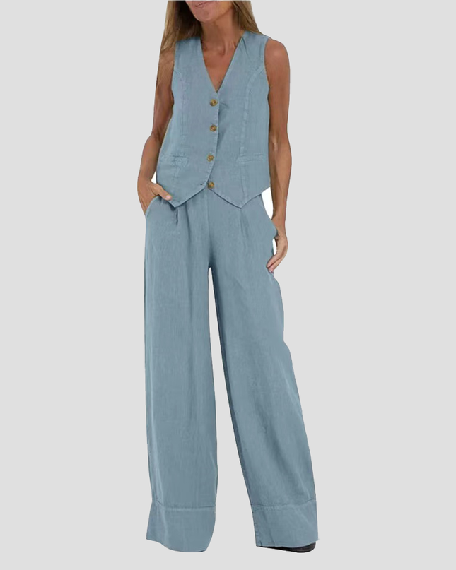 Soraya | Effortless Style Women's Two-Piece Vest Set
