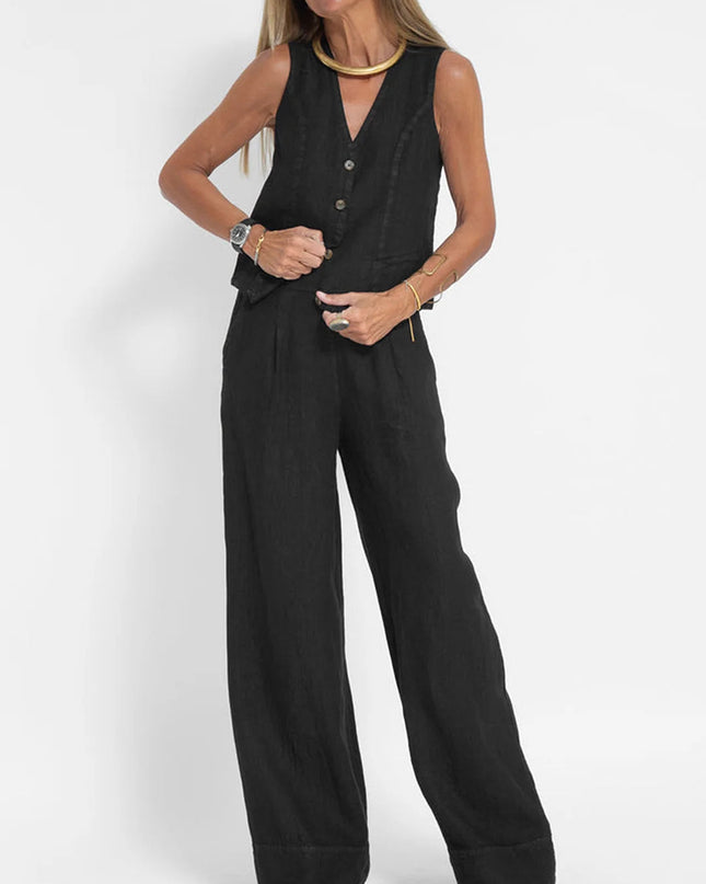 Soraya | Effortless Style Women's Two-Piece Vest Set