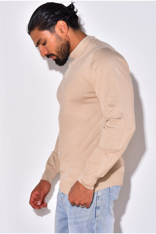 Sorenix | Refined Warmth Men's Half Turtleneck Sweater