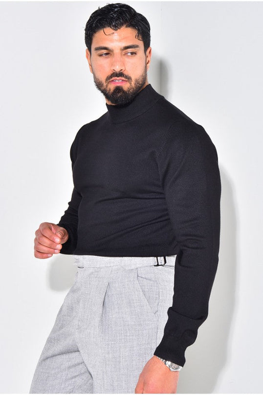 Sorenix | Refined Warmth Men's Half Turtleneck Sweater