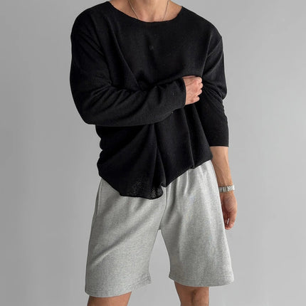 Sorenzo | Men's Long Sleeve Shirt – Breathable Knit