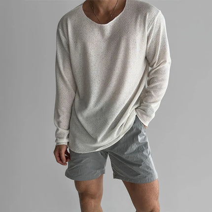 Sorenzo | Men's Long Sleeve Shirt – Breathable Knit