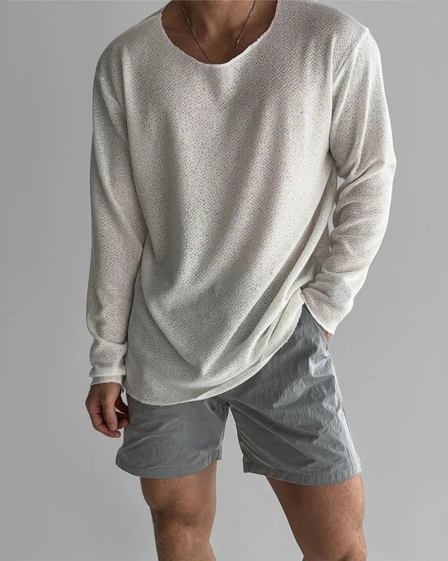 Sorenzo | Men's Long Sleeve Shirt – Breathable Knit