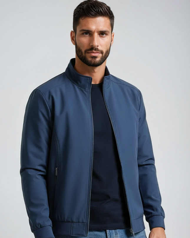 Stellan | Men's Winter Jacket – Full-Zip Stand Collar
