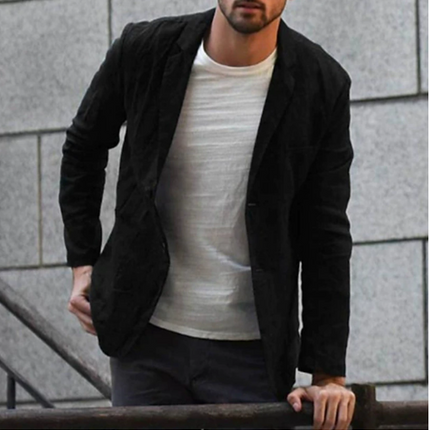 Blazer – Notch Lapel & Front Button Closure