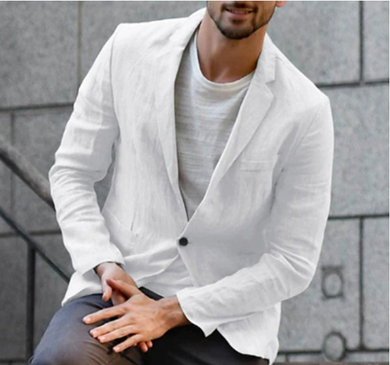 Blazer – Notch Lapel & Front Button Closure