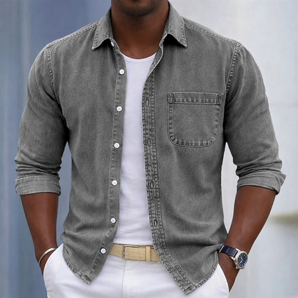 Tavian | Effortless Style Men's Casual Button-Up Shirt
