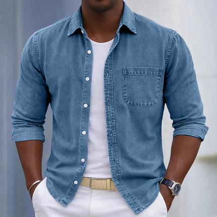 Tavian | Effortless Style Men's Casual Button-Up Shirt
