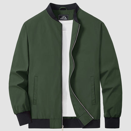 Tavian | Men's Bomber Jacket – Lightweight Zip Windbreaker