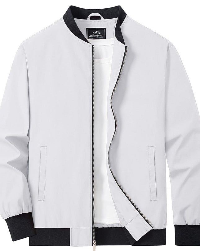 Tavian | Men's Bomber Jacket – Lightweight Zip Windbreaker