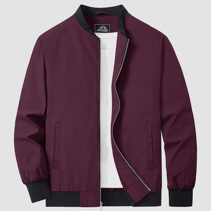 Tavian | Men's Bomber Jacket – Lightweight Zip Windbreaker