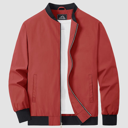 Tavian | Men's Bomber Jacket – Lightweight Zip Windbreaker