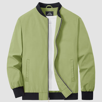 Tavian | Men's Bomber Jacket – Lightweight Zip Windbreaker