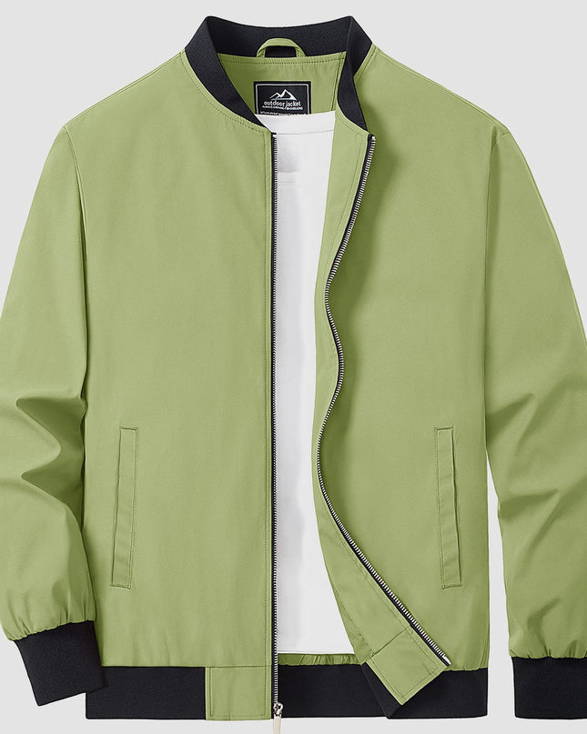 Tavian | Men's Bomber Jacket – Lightweight Zip Windbreaker