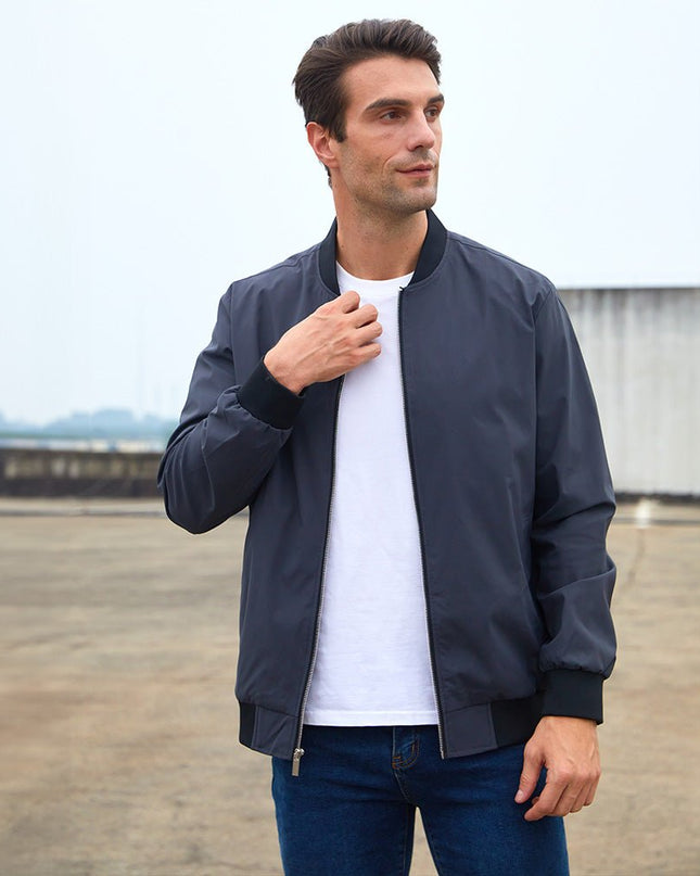 Tavian | Men's Bomber Jacket – Lightweight Zip Windbreaker