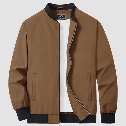 Tavian | Men's Bomber Jacket – Lightweight Zip Windbreaker