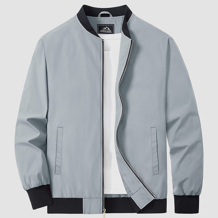 Tavian | Men's Bomber Jacket – Lightweight Zip Windbreaker
