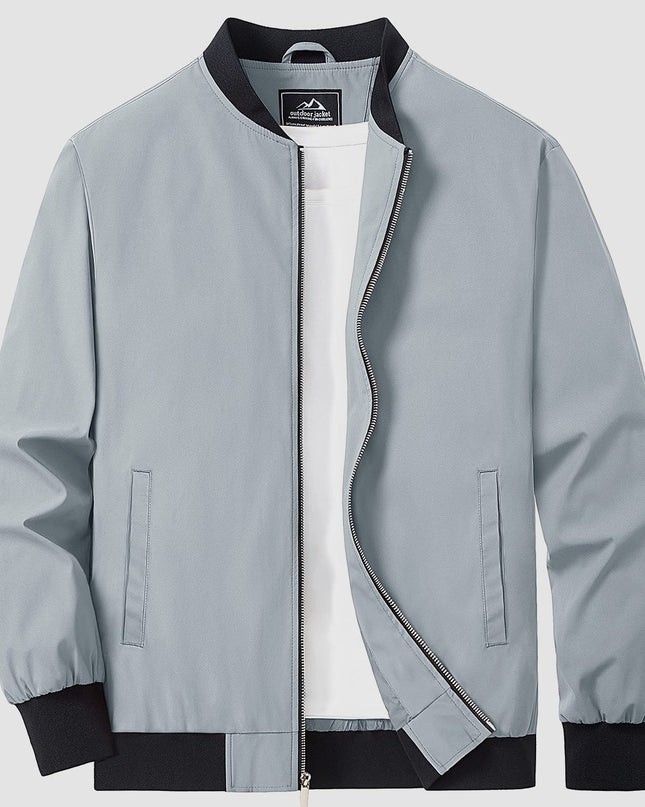 Tavian | Men's Bomber Jacket – Lightweight Zip Windbreaker