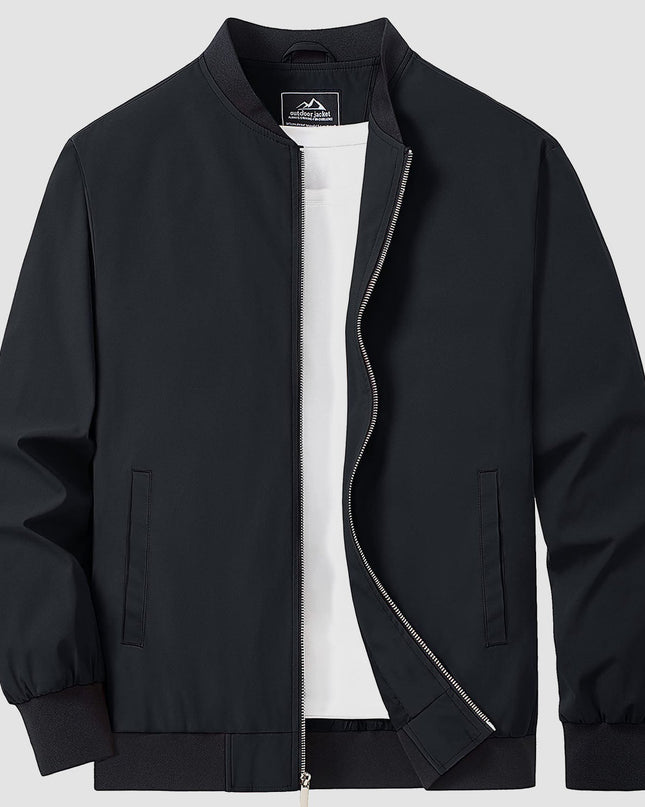 Tavian | Men's Bomber Jacket – Lightweight Zip Windbreaker