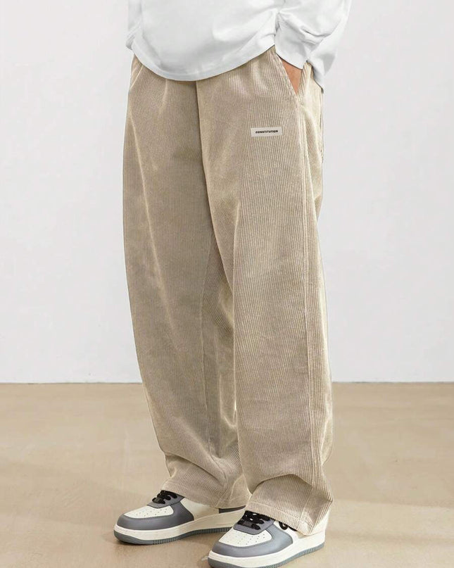 Théodore | Men's Corduroy Pants – Loose Straight-Leg Fit