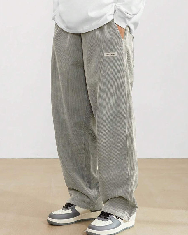 Théodore | Men's Corduroy Pants – Loose Straight-Leg Fit