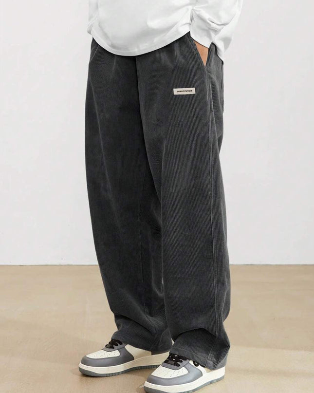 Théodore | Men's Corduroy Pants – Loose Straight-Leg Fit