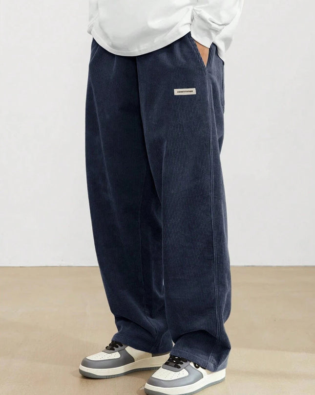 Théodore | Men's Corduroy Pants – Loose Straight-Leg Fit