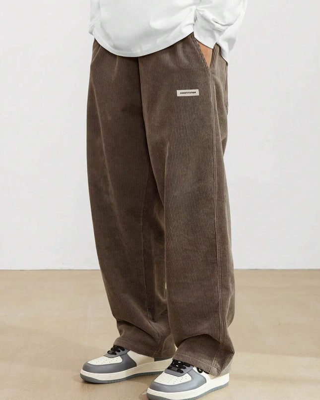 Théodore | Men's Corduroy Pants – Loose Straight-Leg Fit